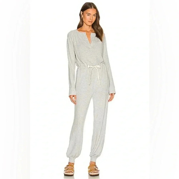 Privacy Please Simone Jumpsuit in Heather Gray sz M